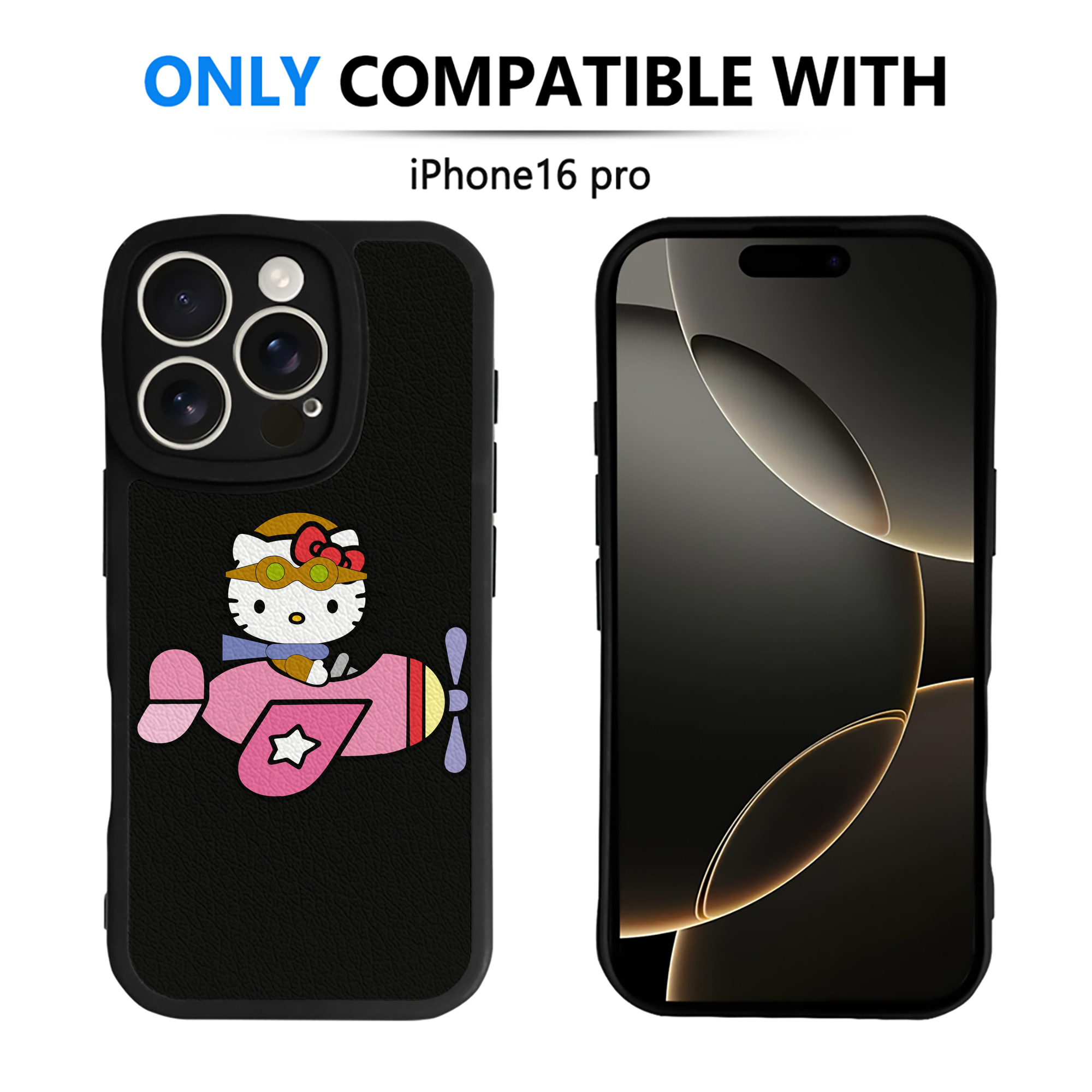 （画像用） Hello Kitty ハローキティ 【iPhone 16シリーズ対応】シリコンスマホケース（レザー調） 材質：シリコン